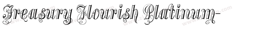 Treasury Flourish Platinum字体转换